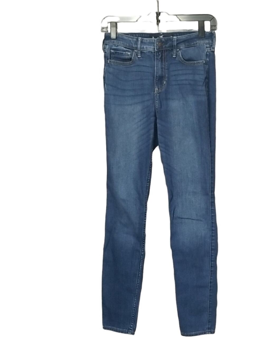 Hollister Womens Size 26W / 30L Jeans High Rise Super Skinny Denim FLAW